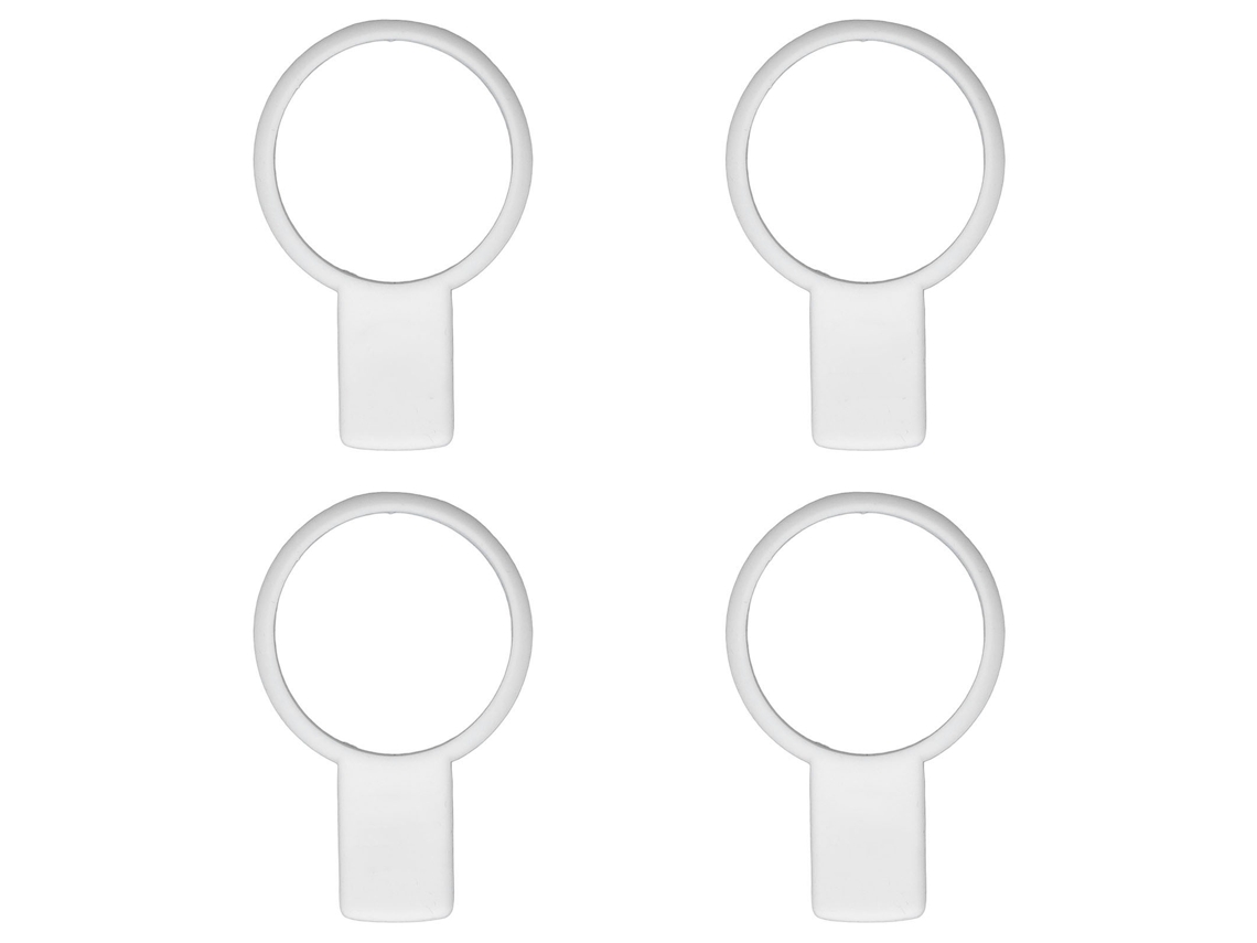 4pcs Treinador De Grip Para Raquete De Tênis Auxiliar De Treinamento Em Silicone Para Esportes Ao Ar Livre Branco