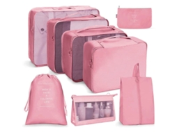 Conjunto organizador de mala AQUAFORGE com 8 peças, impermeável
