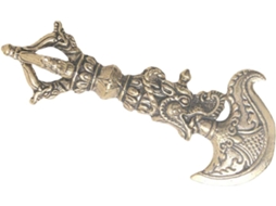 Pilão Vajra Decorativo Retrô Latão Decoração Escritório Ornamento Único Delicado Interiores Feita Casa Peça À GOKOCO