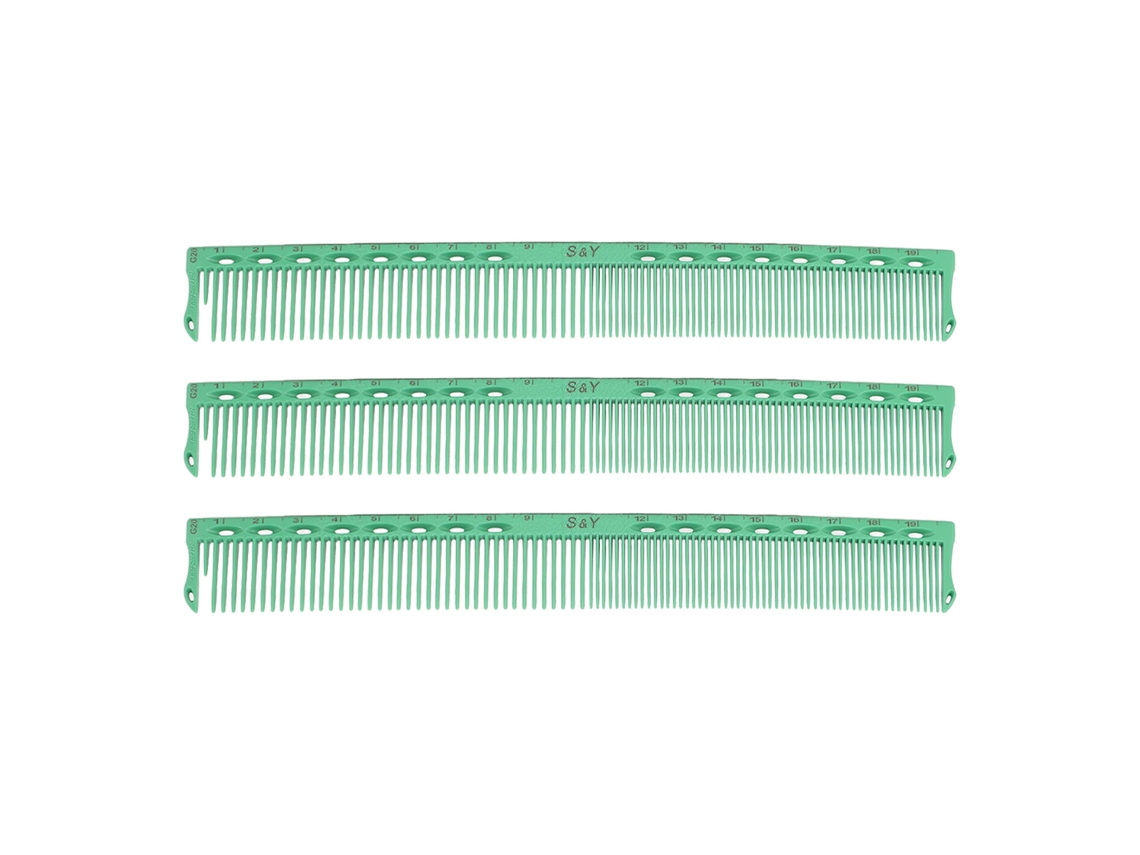 3pcs Conjunto De Pentes Profissionais Para Estilo E Corte De Cabelo, Pentes De Nylon Macio Para Salão E Casa