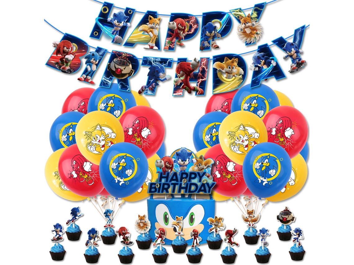 Laxiscreed Kit De Decoração Para Festa De Aniversário Com Tema De Jogos, Bandeira, Balões E Topper De Bolo