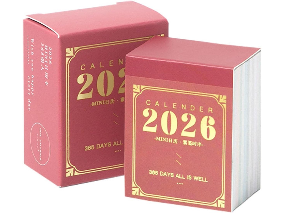 Calendário De Escritório Déchirable 2026, Bloco De Notas De Escrita Diária De 365 Dias, Leve E Portátil Para