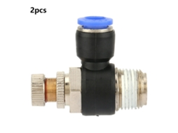 2pcs Regulador De Velocidad De Flujo De Aire Tubo Fitting Neumático Válvula (sl8-03)