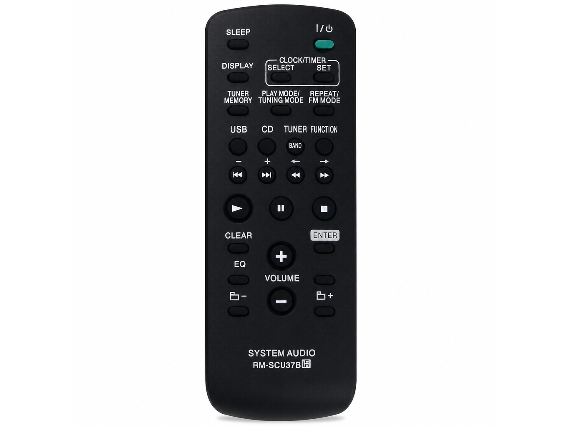 Comando À Distância De Substituição Rm-scu37b Compatível Com Sistema De Áudio Sony Cmt-bx3 E Bx30r_zhd