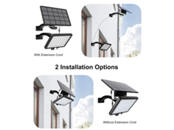 Luz Solar Externa com Sensor de Movimento 48leds | S/MARCA