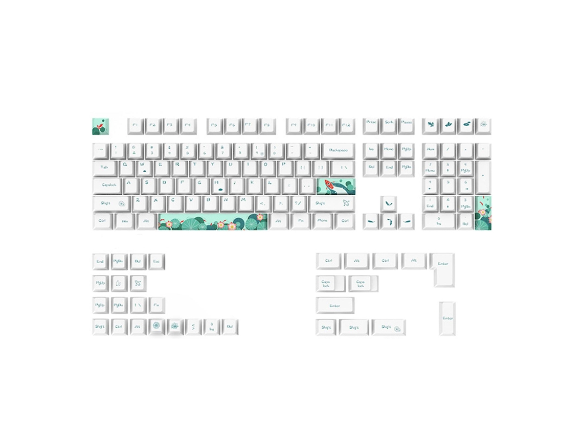 Keycaps De 130 Teclas Cherry Dye Sub Para Interruptores Cherry Mx 61/64/68/84/87/96/104/108