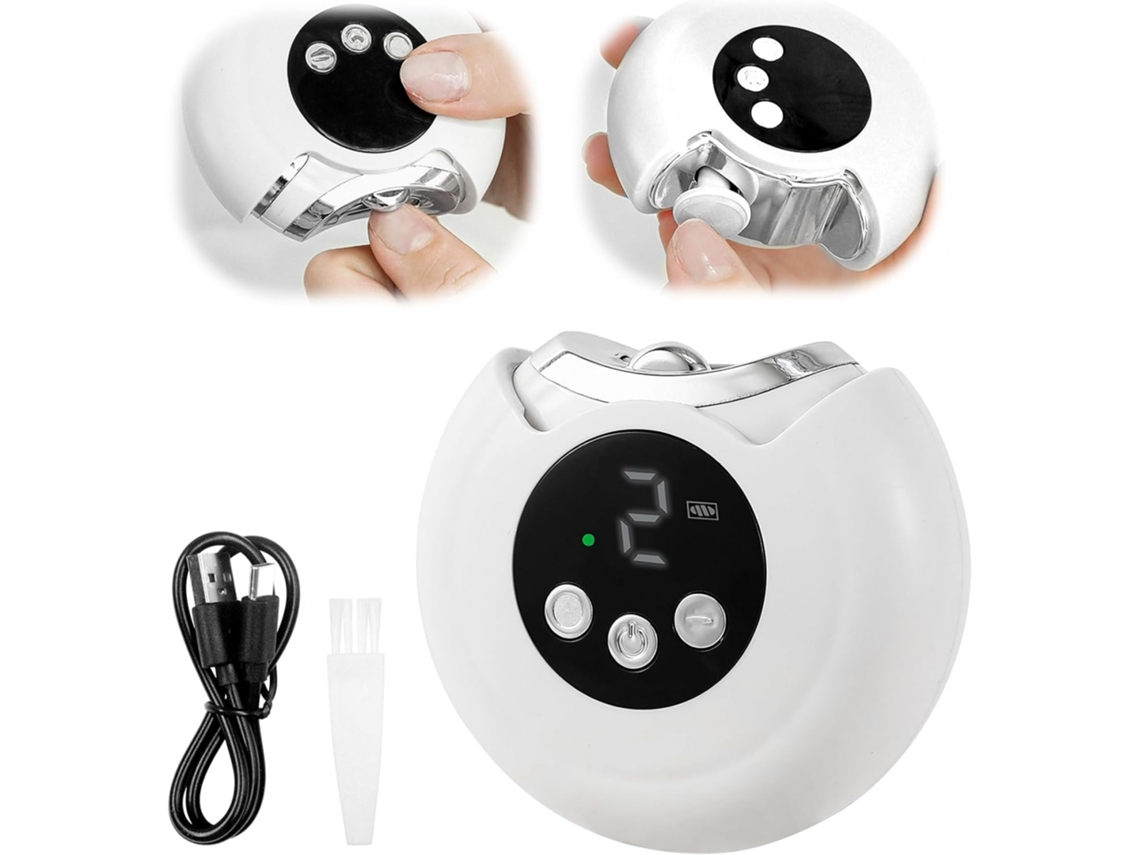 Cortador De Unhas Elétrico 2 Em 1, Corta E Lixa Automaticamente.