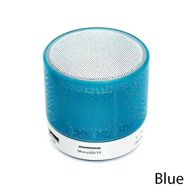 (azul) Mini Alto-falante Bluetooth, Alto-falante Sem Fio, Cartão Sd, Usb, Subwoofer