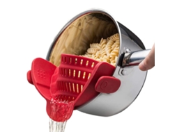 Clipe Escorredor de Silicone Ecológico para Cozinha, Pode Ser Usado como Escorredor de Pratos Ou como um Pequeno Utensílio de Cozinha. MDUG (vermelho)