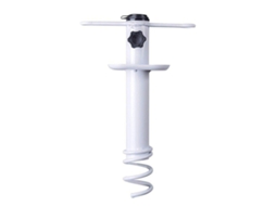 Marbueno Pincho Parasol Sução Aço Branco 35,5x15x6 Cm Praia E Jardim 10506