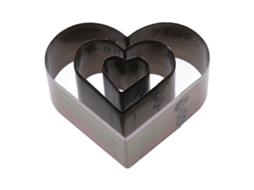 Punching Die Cutter De Acero De Alto Carbono Em Forma De Coração Para Artesanato Em Couro Diy 3 Peças
