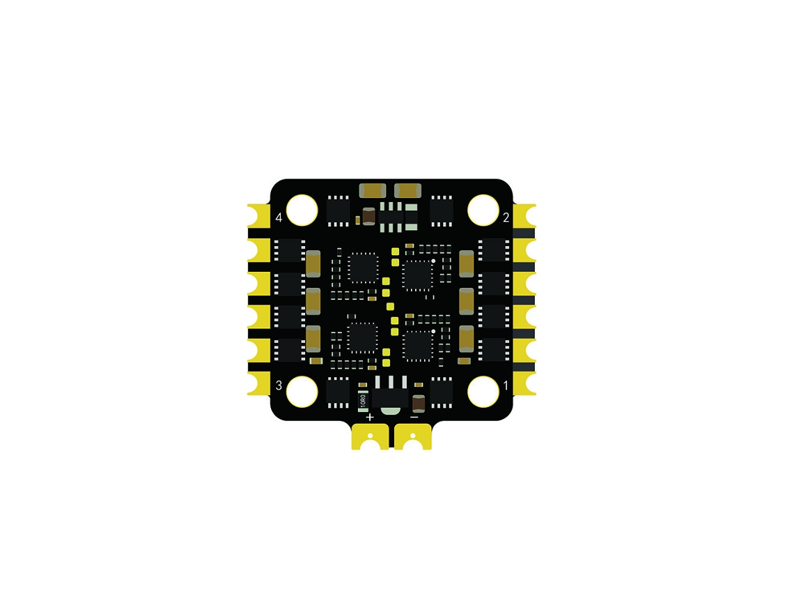 Controlador de Velocidade Brushless Hakrc 25a Blheli_s Bb2 2 4s 4 em 1, 20x20mm, Compatível com Dshot600, para Drones de Corrida Fpv. MDUG