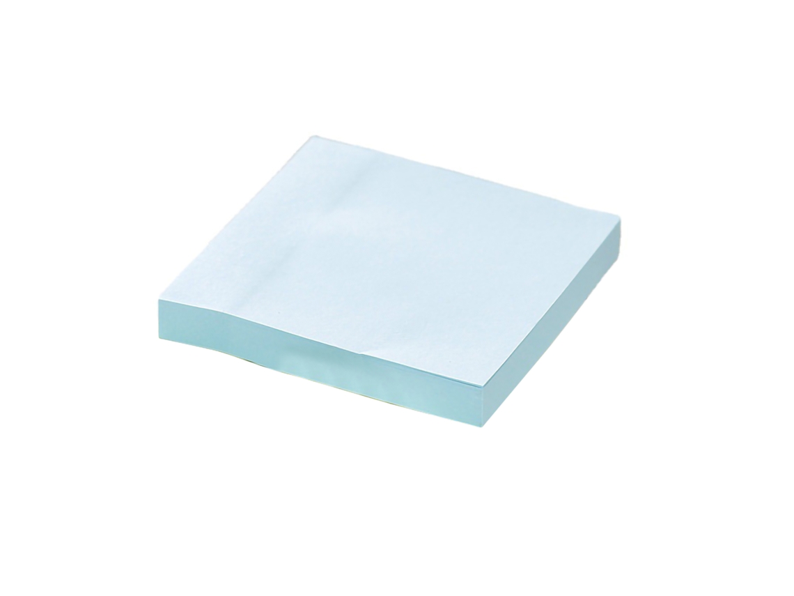 Bloco De Notas Adesivas, 3x3, Azul