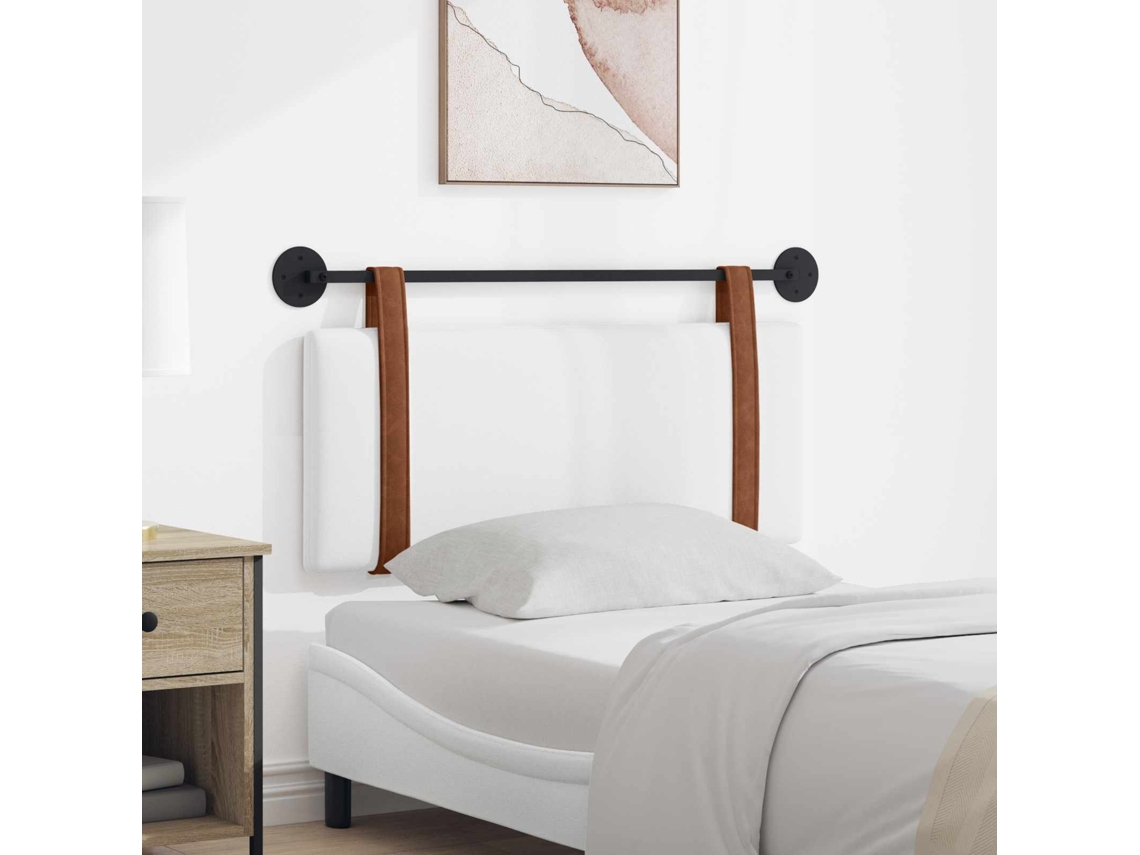 Vidaxl Cabeceira Suspensa Branco Pu Antigo