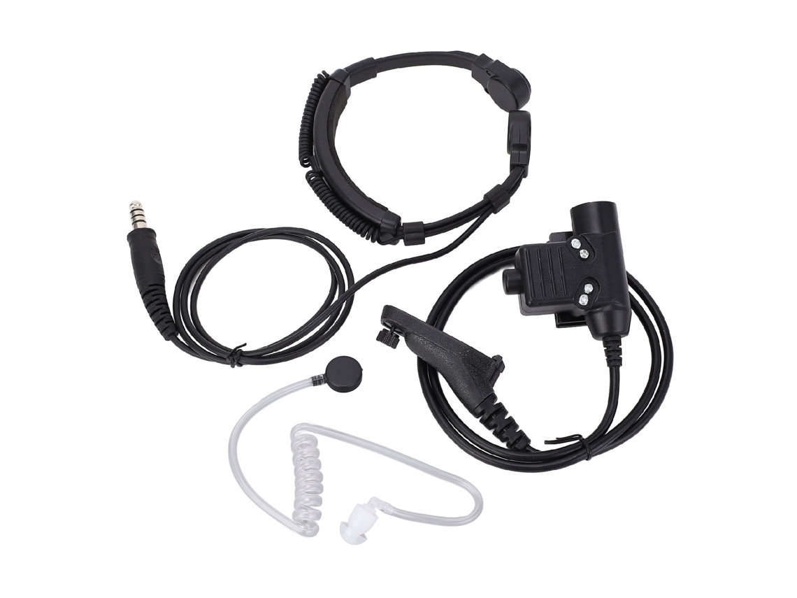 Headset Tático De Vibração Laríngea (elemento Táctico Z, Compatível Com Mil-std)
