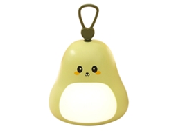 Lampião de Noite em Forma de Pêra Usb Carregável 3 Níveis de Brilho Decoração Fofa para Quarto Infantil