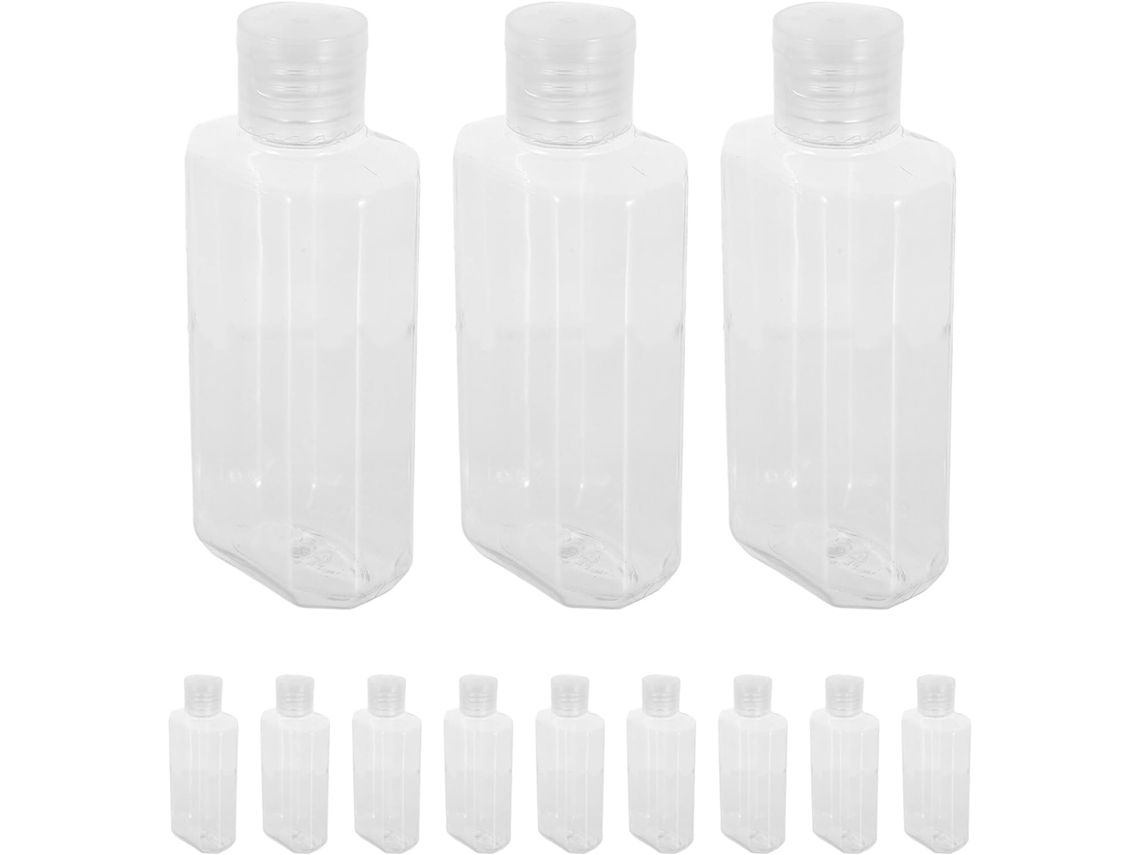 Pac 20 Frascos Viagem Transparentes De 100ml