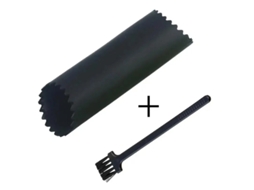 Descascador de Alho Cilíndrico de Silicone , Atóxico, Utensílio de Cozinha Prático. MDUG (preto)