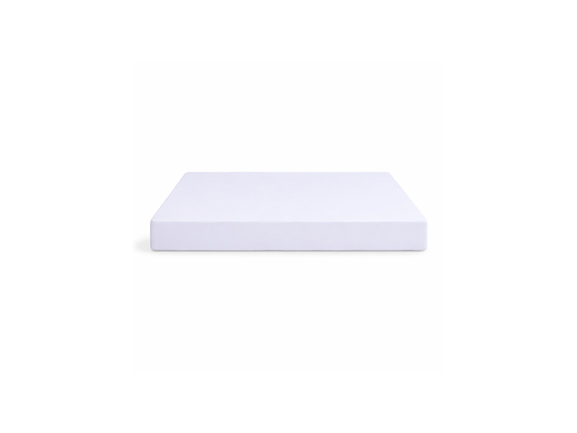 Lençol De Baixo 90 X 190/200 Cm De Microfibra Escovada Com Ajuste Elástico E Toque Extra Suave Branco