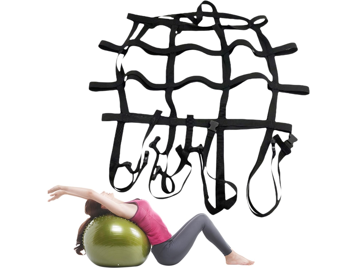 Cinto para Bola de Ioga Treino - Leve e Ajustável Ginásio, Desporto, Musculação, Alongamentos, Viagens, Ao