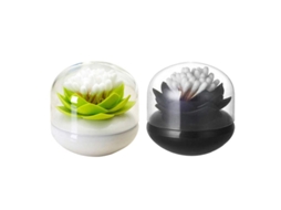 2 Portas-copos de algodão LINJOU, verde e preto