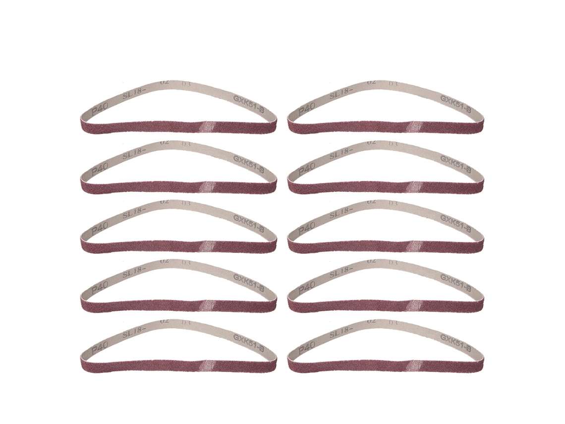 10 Unidades De Correia Abrasiva De Lijado Circular 457x13mm Óxido De Alumínio Gxk51-b(40)