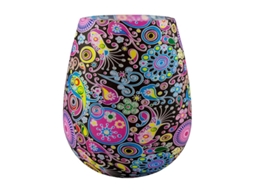 Copo de Silicone com Padrão Floral