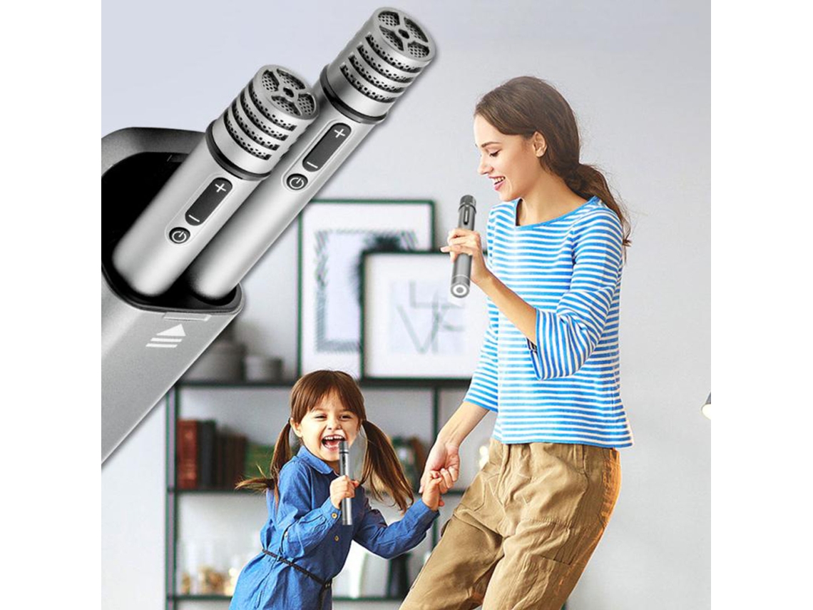 Microfone Bluetooth Portátil 5w 90db Para Carro E Casa