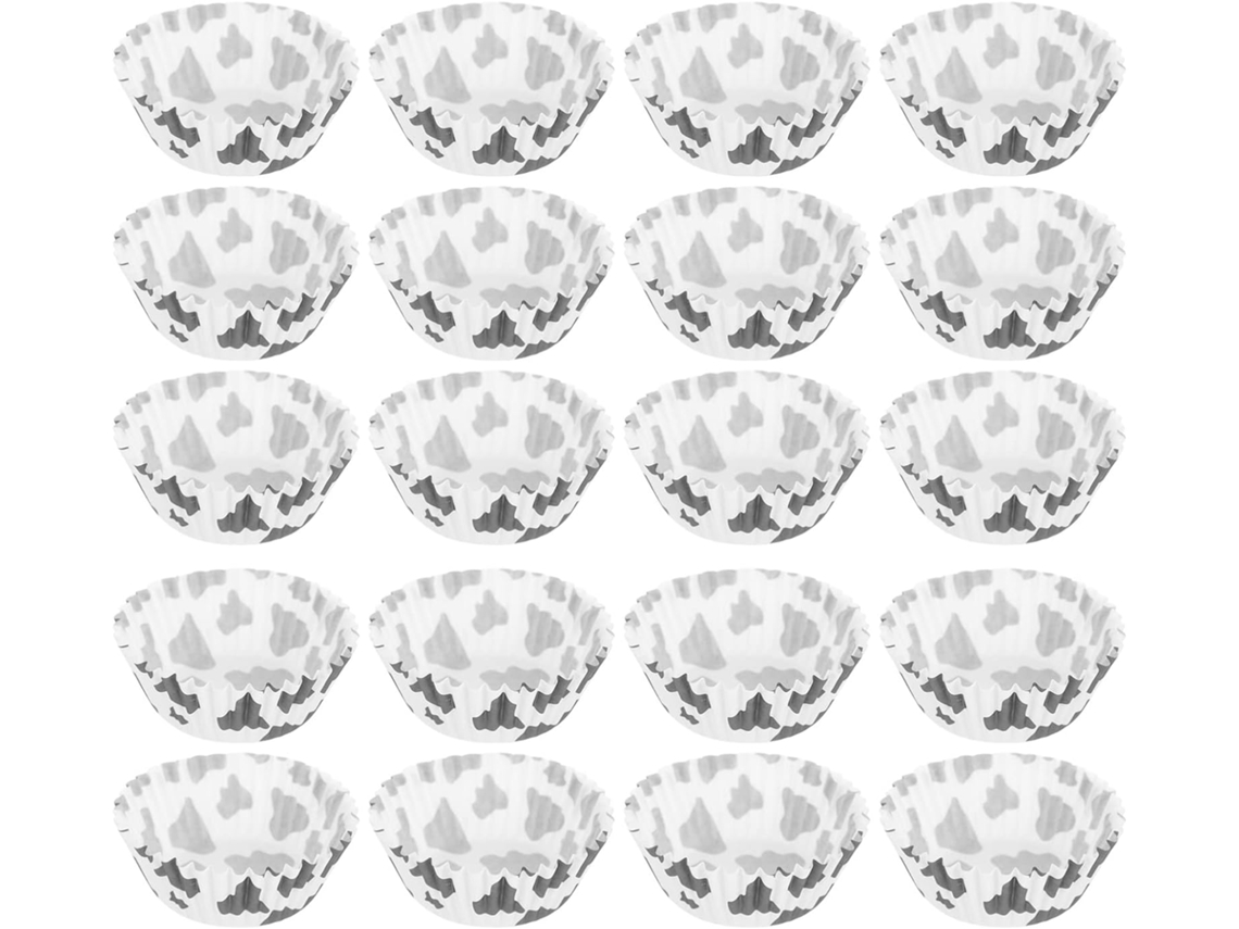 lcs 200 Forminhas De Papel Para Cupcake Com Estampa Vaca, Perfeitas Casamentos, Festas Na Fazenda E Aniversários.