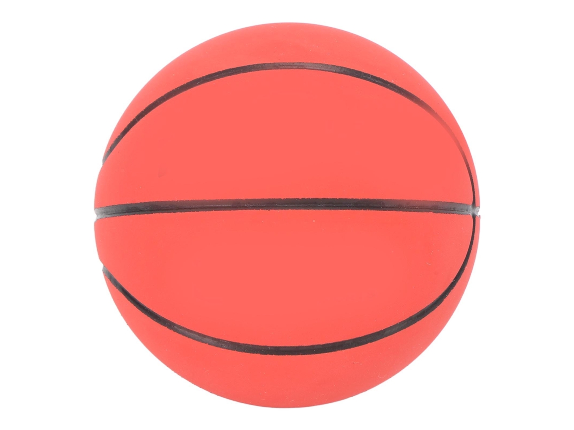 Bola De Basquete De Borracha Para Pets E Stress Relief Brinquedo Portátil Ornament Desktop Vermelha