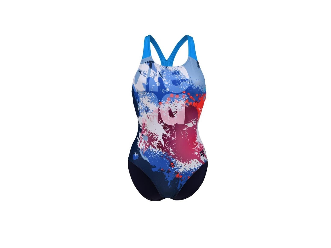 Fato de Banho de Mulher para Natação ARENA Peça Waves Breaking Azul (36)