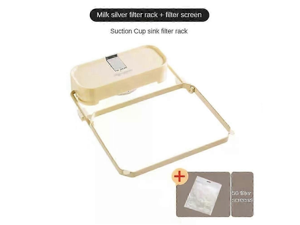 Suporte de Filtro Pia Cozinha Dobrável com Ventosa para Restos Comida, Saco Lixo Descartável Malha C Ozinha. GOKOCO