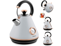 Chaleira Elétrica Slowmoose com Termômetro, 1,7 L, Cinza, BD 701