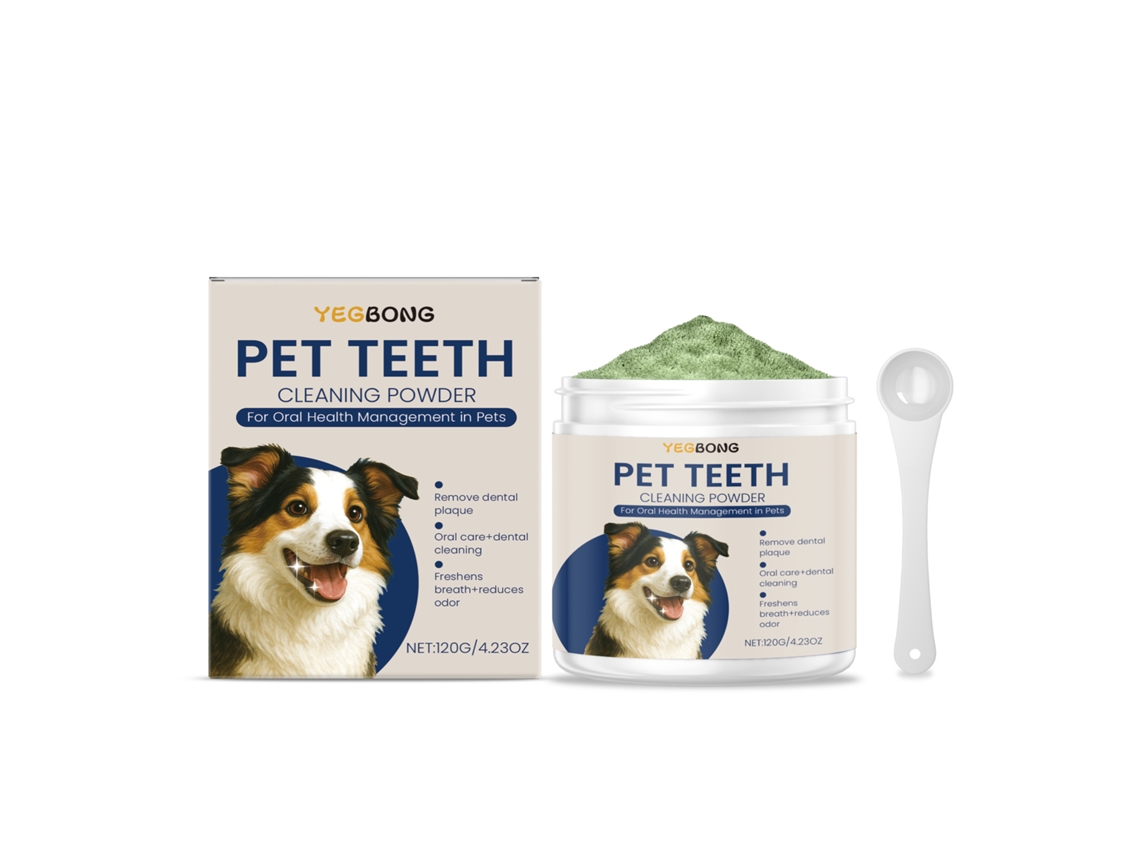 Pó Limpeza Dental Cães Higiene Bucal Eficaz