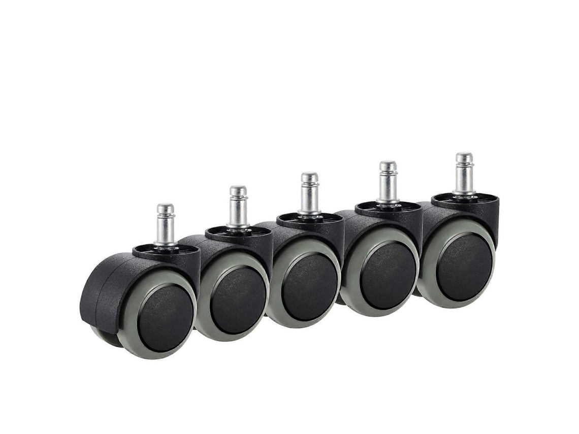 Rodízios para cadeira de escritório Slowmoose, pacote com 5, compatíveis com cadeiras IKEA, resistente (10 mm x 22 mm)
