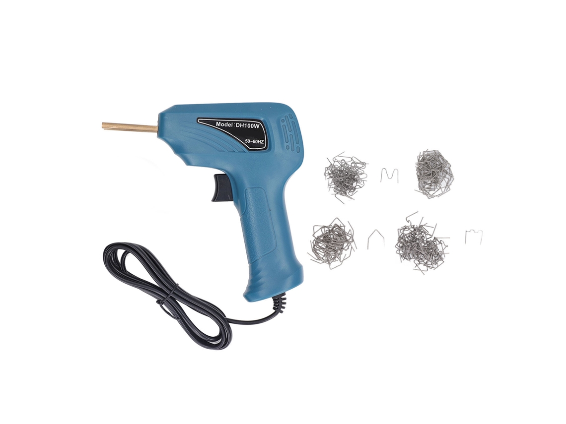 Pistola de Soldagem Plástica com Grampo Kit Reparo de Para choques Robusta Prática 200 240v Plugue Eu Ciano | S/MARCA
