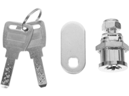 Fechadura De Aço Inoxidável Para Vitrines, Armários E Gavetas, Com