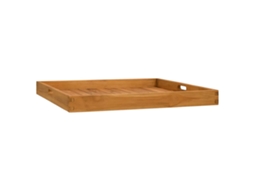 Bandeja de servir VIDAXL Marrom Teca (70 x 70 x 7 cm)