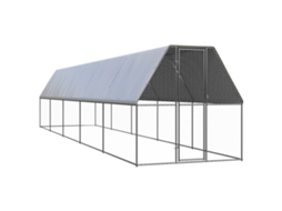 Vidaxl Galinheiro De Exterior 2x10x2 M Aço Galvanizado
