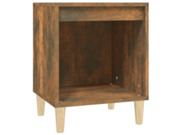 Bedside Cabinet, Bedside Cabinets Vidaxl Marrom Madeira Processada (n/a)