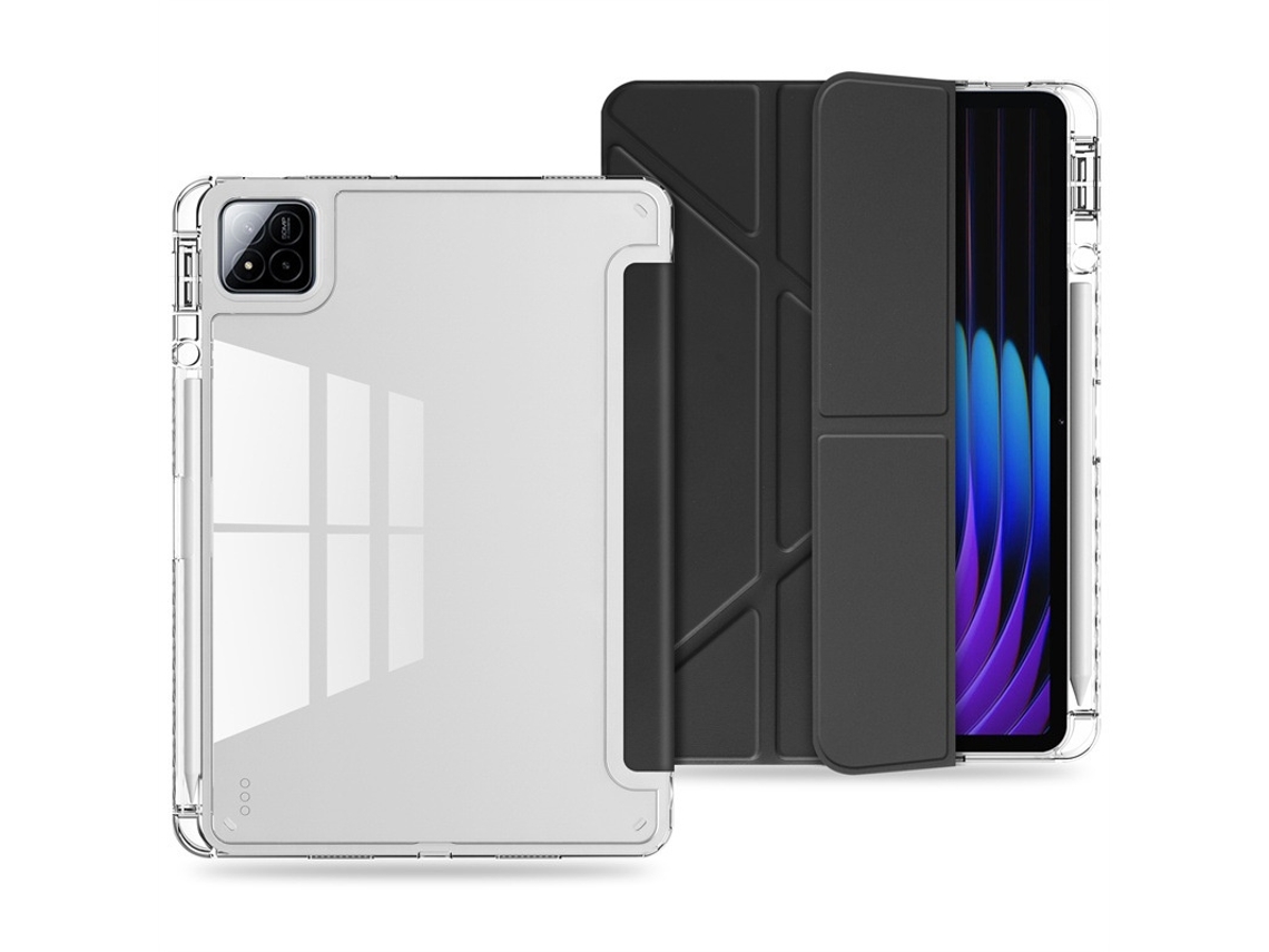 Capa Protetora Para Tablet Xiaomi Pad 7 Pro 2024 11.2 Polegadas, Preto - Elysve