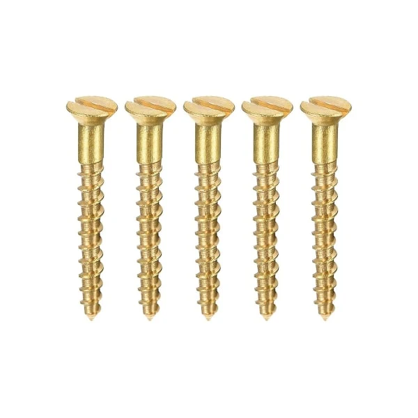 100 Parafusos De Cabeça Escareada Com Fenda M2 X 16 Mm