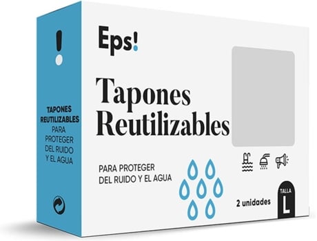 Higienizador de Ouvidos EPS Tampa Reutilizável (Tamanho L) (2 Un)
