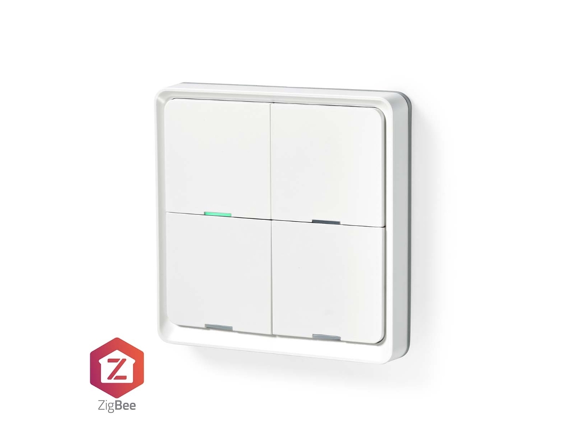 Interruptor Smartlife| Zigbee 3.0| Montagem Na Parede| Android™/ Ios| Plástico| Branco