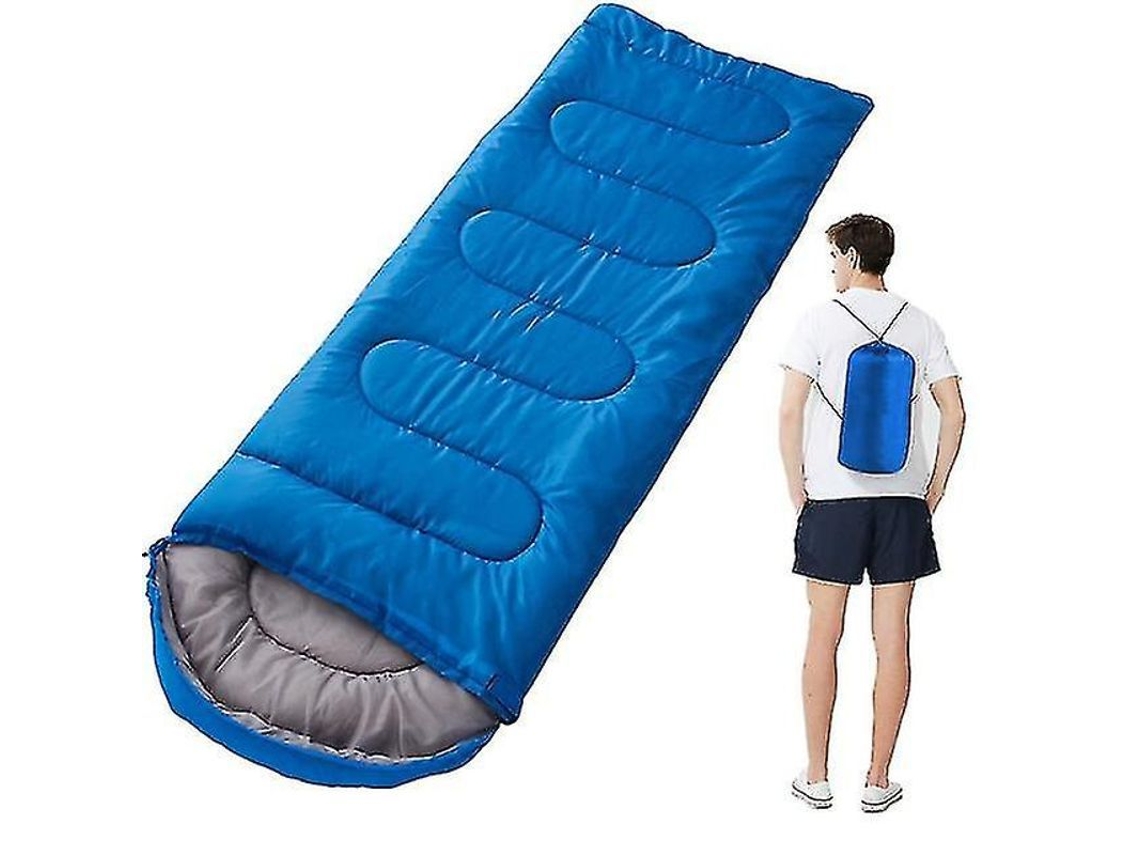 Saco de dormir ultraleve impermeável para camping de inverno, quente, portátil com manta e capa compacta S/MARCA