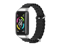 Pulseira De Silicone Respirável Mijobs Cs Marine Para Huawei Band 7 / 7 Nfc