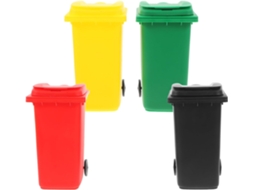 Conjunto de 4 Lixeiras Mini Stobaza para Organização e Armazenamento Eficientes, Porta canetas Multifuncionais