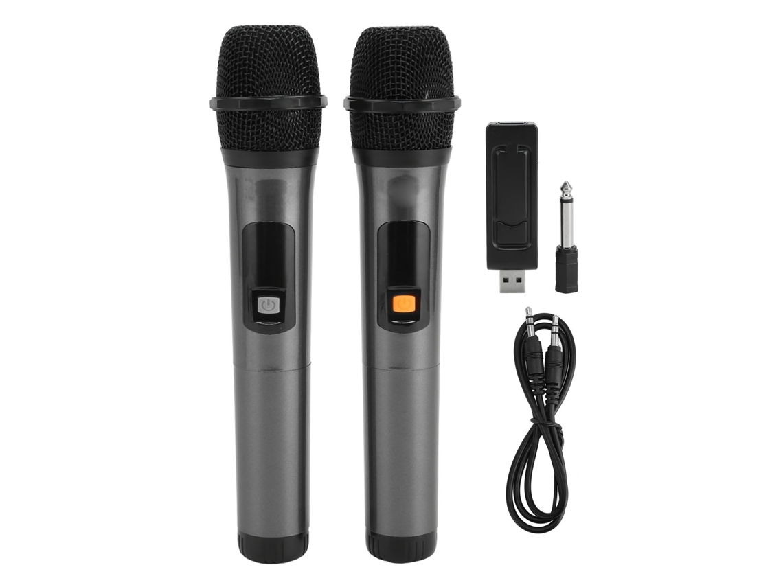 Microfone Portátil Sem Fio EOOCOO com USB 3.5mm e conexão Sem Fio Uhf