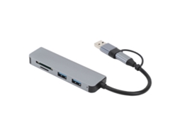 2026 usb C Hub, Adaptador Multipuerto Usb 3.0, Expansor de Puertos Usb para Portátiles, Adaptador Usb Portátil