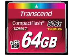 Cartão de Memória TRANSCEND 64GB 800x CF